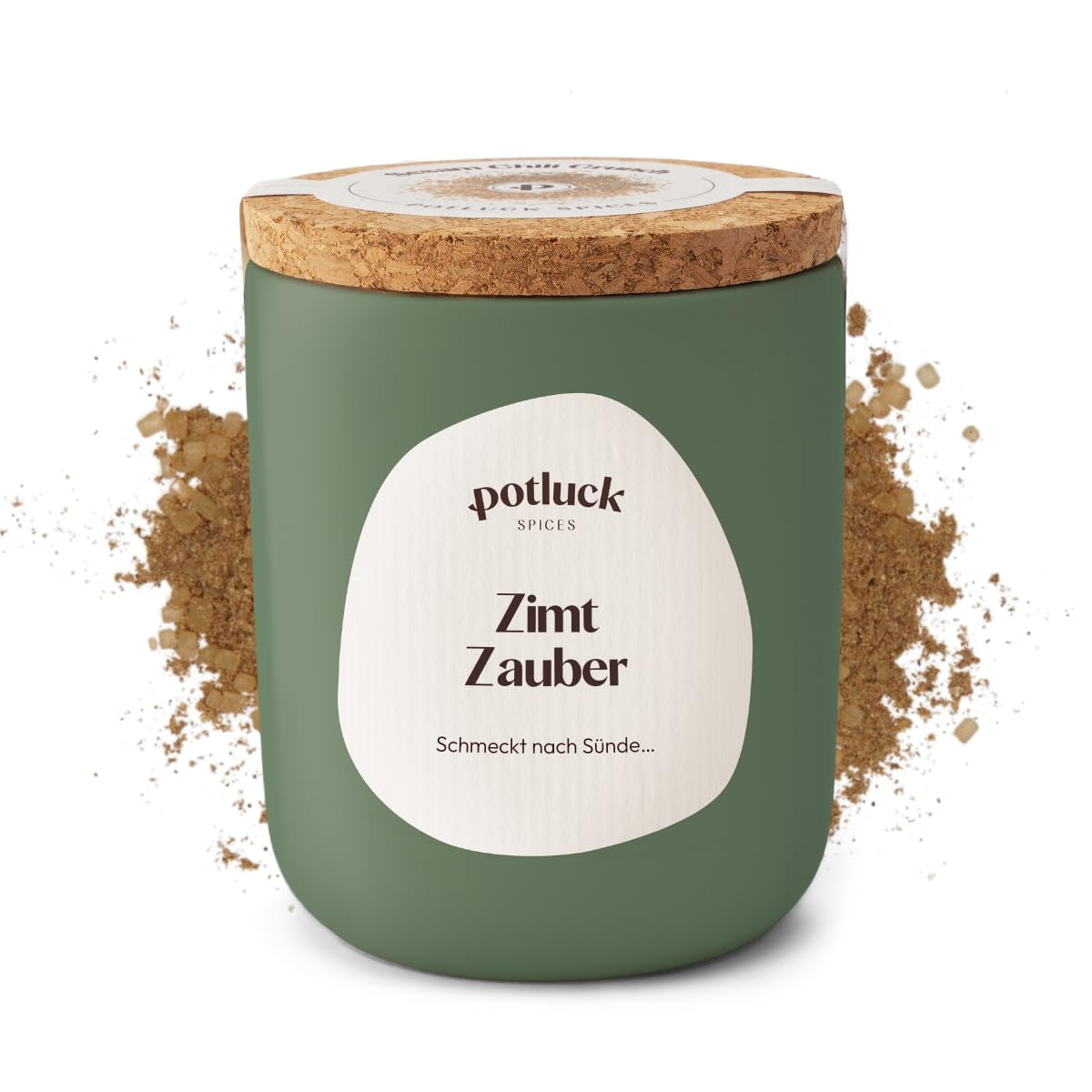 Potluck | Zimt Zauber | Würzmischung im Keramiktopf | 90 g | Veganské, bezlepkové a s přírodními ingrediencemi