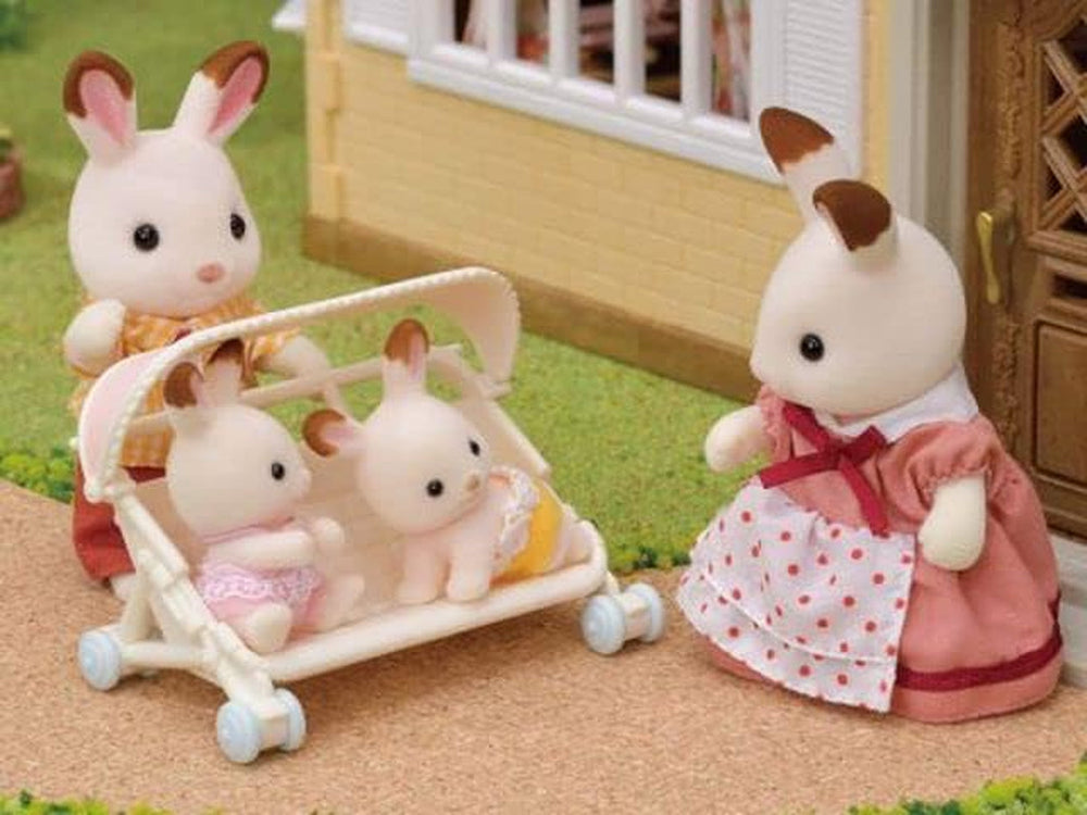 Kočárek Sylvanian Families L5533 Triplets - Dollhouse Playset Naty Shop Dolls