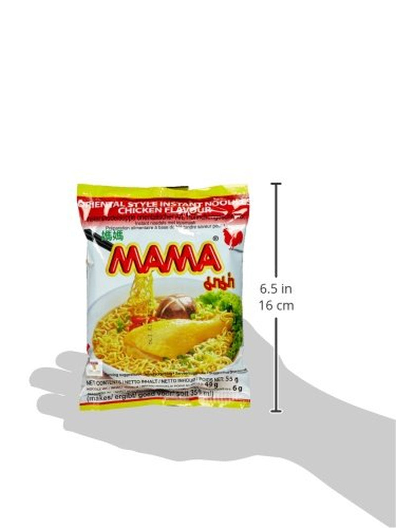 MAMA kuřecí instantní nudle s příchutí - orientální instantní nudlová polévka - autentická thajská kuchyně - 24 x 55 g