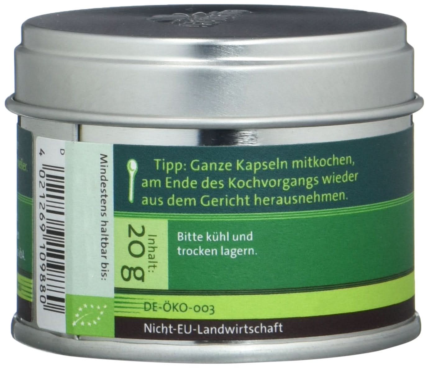 Herbaria, celý kardamom, 1 balení (1 X 20 G) Naty Shop Spices
