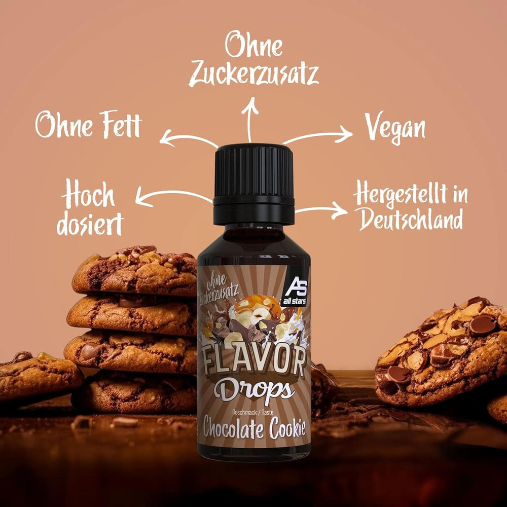 ALL STARS Flavor Drops, Ochucené kapky bez přidaného cukru a bez kalorií - Sladkost a chuť do jídla, 30 ml Sladidla Naty Shop