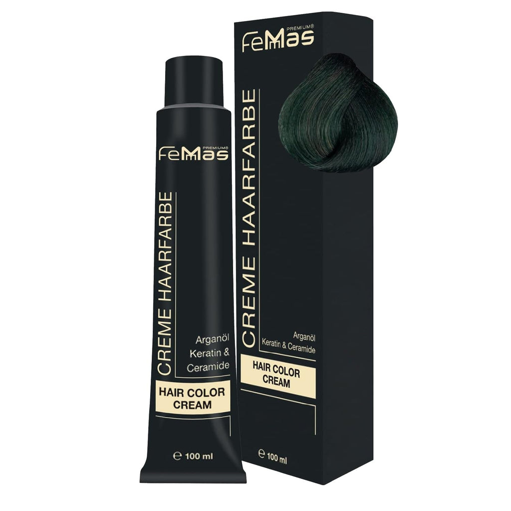 FemMas Hair Colour Pure & Mix Red I Cremă profesională cu ulei de argan, keratină și ceramide I Ca o vopsea de păr permanentă sau nuanță pentru rezultate radiante, de lungă durată I 100 ml