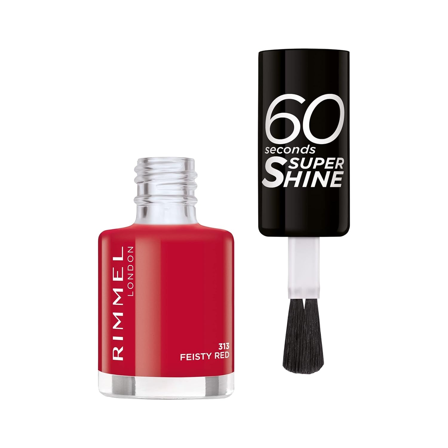 Lak na nehty Rimmel 60 Seconds Super Shine - 313 Feisty Red