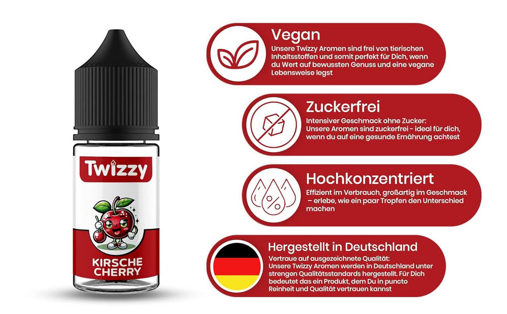 Twizzy, koncentrovaná třešňová příchuť, 30 ml Aromas Naty Shop