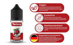 Twizzy, koncentrovaná třešňová příchuť, 30 ml Aromas Naty Shop