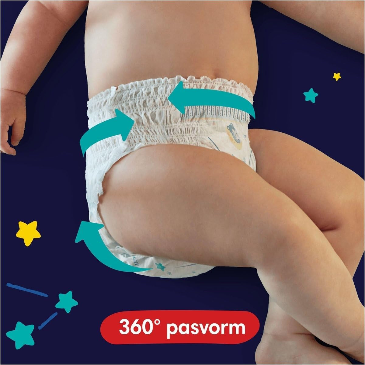 Pampers - Neklouzavé dětské noční košile - Velikost 6 - Malé balení - 30 kusů - 15+ kg