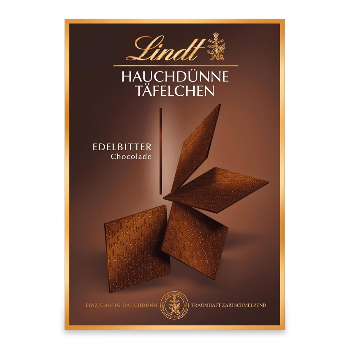 Lindt čokoládové ultratenké tyčinky tmavé čokolády | 125 g | Ultratenké tyčinky z nejjemnější hořké čokolády | Zvláště tenké a jemné | Čokoládový dárek (1 balení)