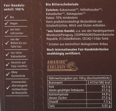 Bio kardamom, 38 % kakaa, 100 g balení