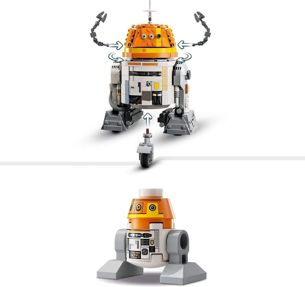 LEGO Star Wars figurka 75416 Ahsoka Astromech Droid Chopper (C1-10P) - hračka s pohyblivou hlavou, odnímatelnými rameny a centrálním kolem - dárek pro fanoušky Ahsoky, chlapce a dívky starší 10 let Stavebnice Besuche den LEGO-Store