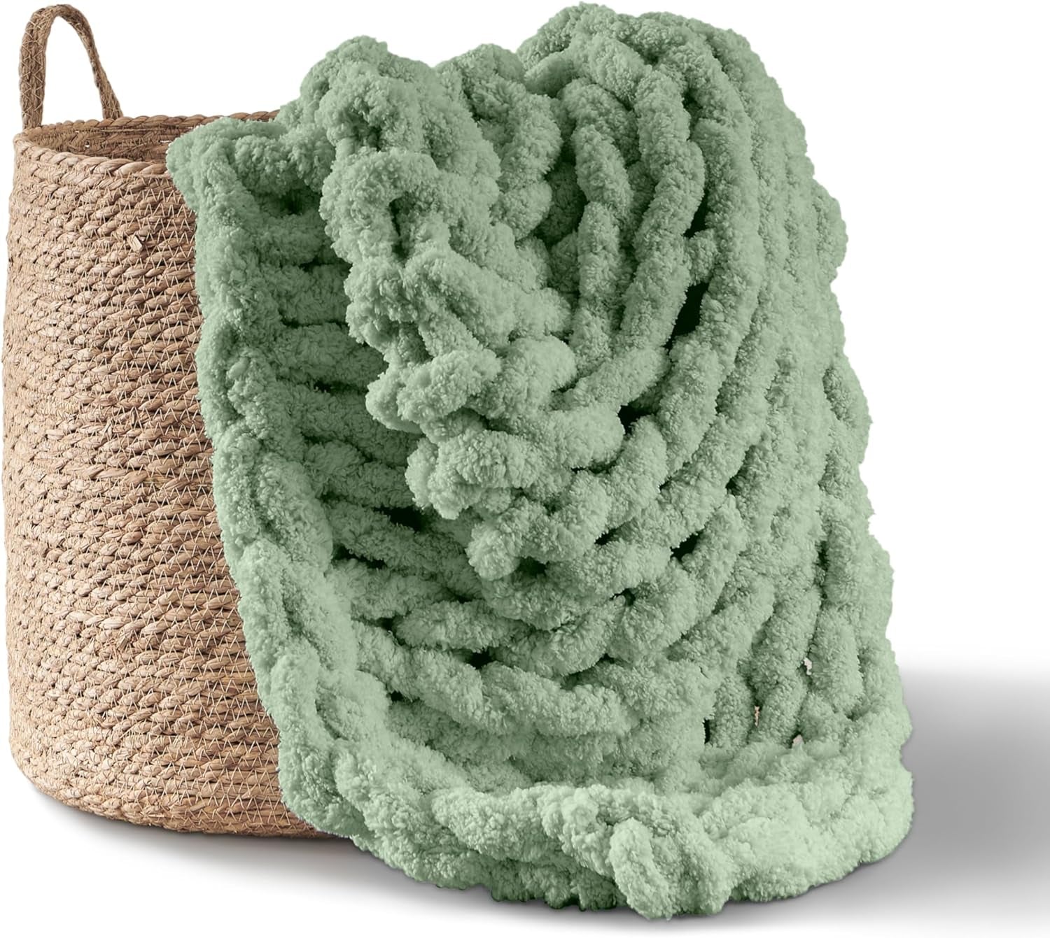 Masivní pletená deka, přehoz, 100% ručně pletená žinylkovou přízí Jumbo (127 X 152,4 cm, šeříkově šedá) Postele a přikrývky Adyrescia Greetings 50 "X60"