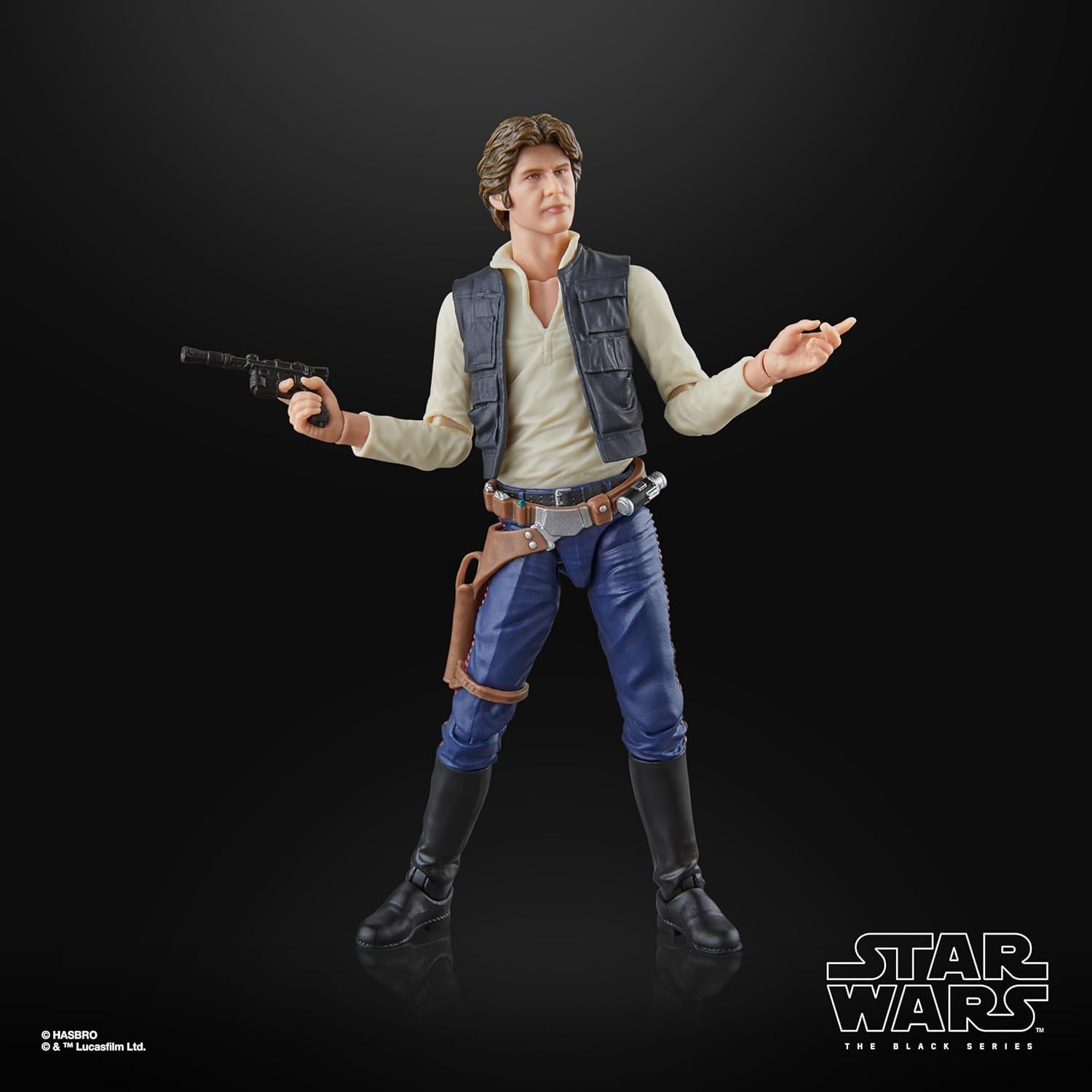 Star Wars Černá série Han Solo, Star Wars: A Hope Premium sběratelská akční figurka (15 cm) Akční figurky Naty Shop