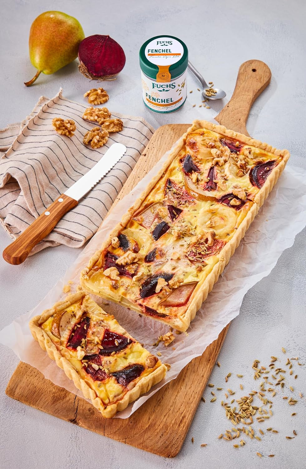 Fuchs Gewürze - Fenykl ganz - Sladko-würziges Aroma für Obstsalate, Ovesné moučky nebo kari - přírodní ingredience - 45 g v wiederverwendbarer, recyclebarer Dávka