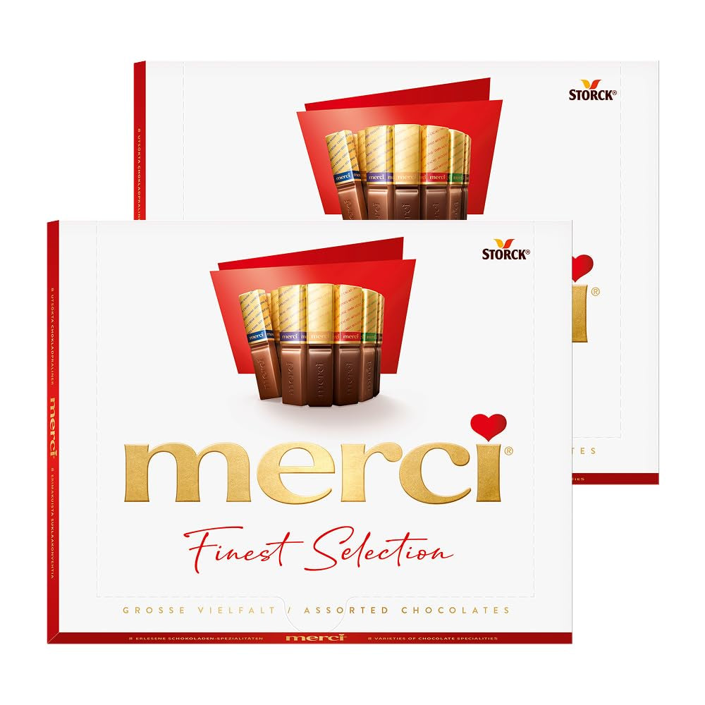 merci Finest Selection Mousse au Chocolat Variety – 1 x 210 g – Speciality Vynikající čokoládová pěna – Plněné i neplněné pralinky