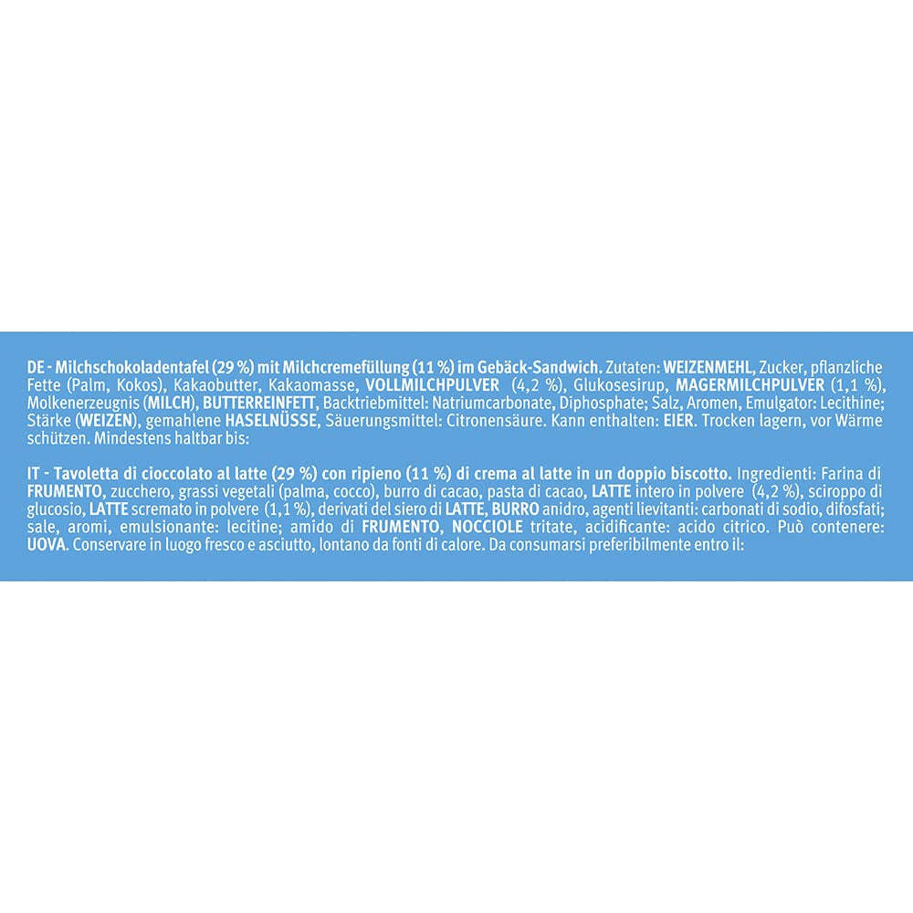 VYZVEDNĚTE! minis Original + Choco&Milk (1 x 1,06 kg), mini svačiny s křupavou tabletou mléčné čokolády mezi dvěma sušenkami, balení po 100 porcích