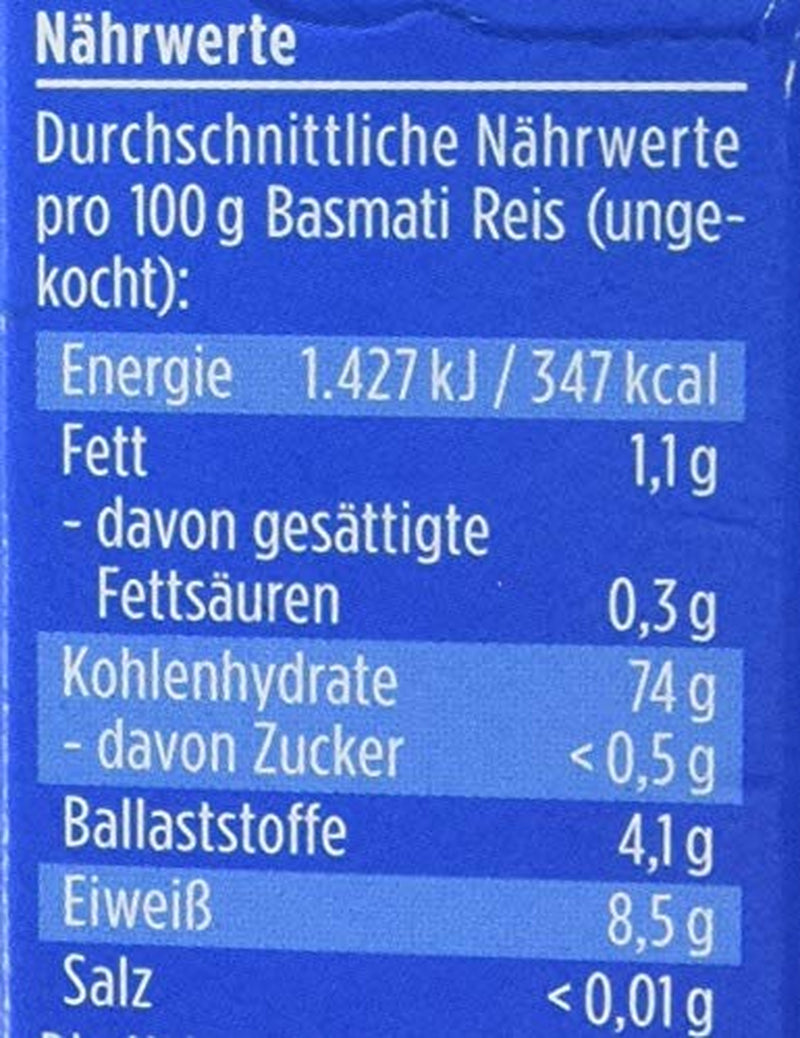 Davert bio rýže Basmati ve varných sáčcích, 2 sáčky, 250g
