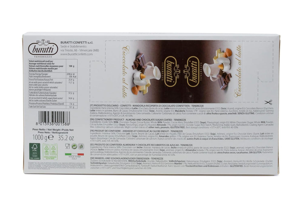 Mandle pokryté bílou čokoládou Tenerezze, 1 ks