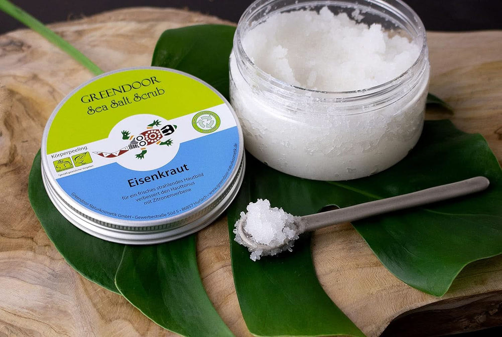 GREENDOOR tělový peeling, vegan, citronová vůně, 280 g Kosmetika a kosmetika Naty Shop