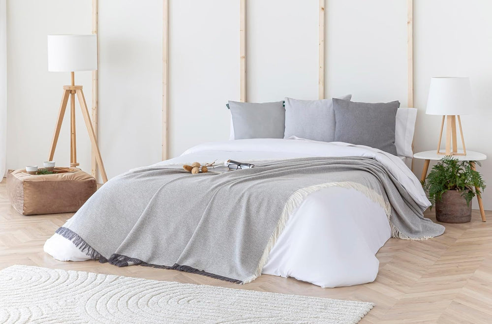 Multifunkční přehoz, přehoz, přehoz, přehoz na pohovku, Jarapas, jednobarevná (180 X 260 cm, tmavě šedá). Postele a přikrývky Besuche den Todocama-Store