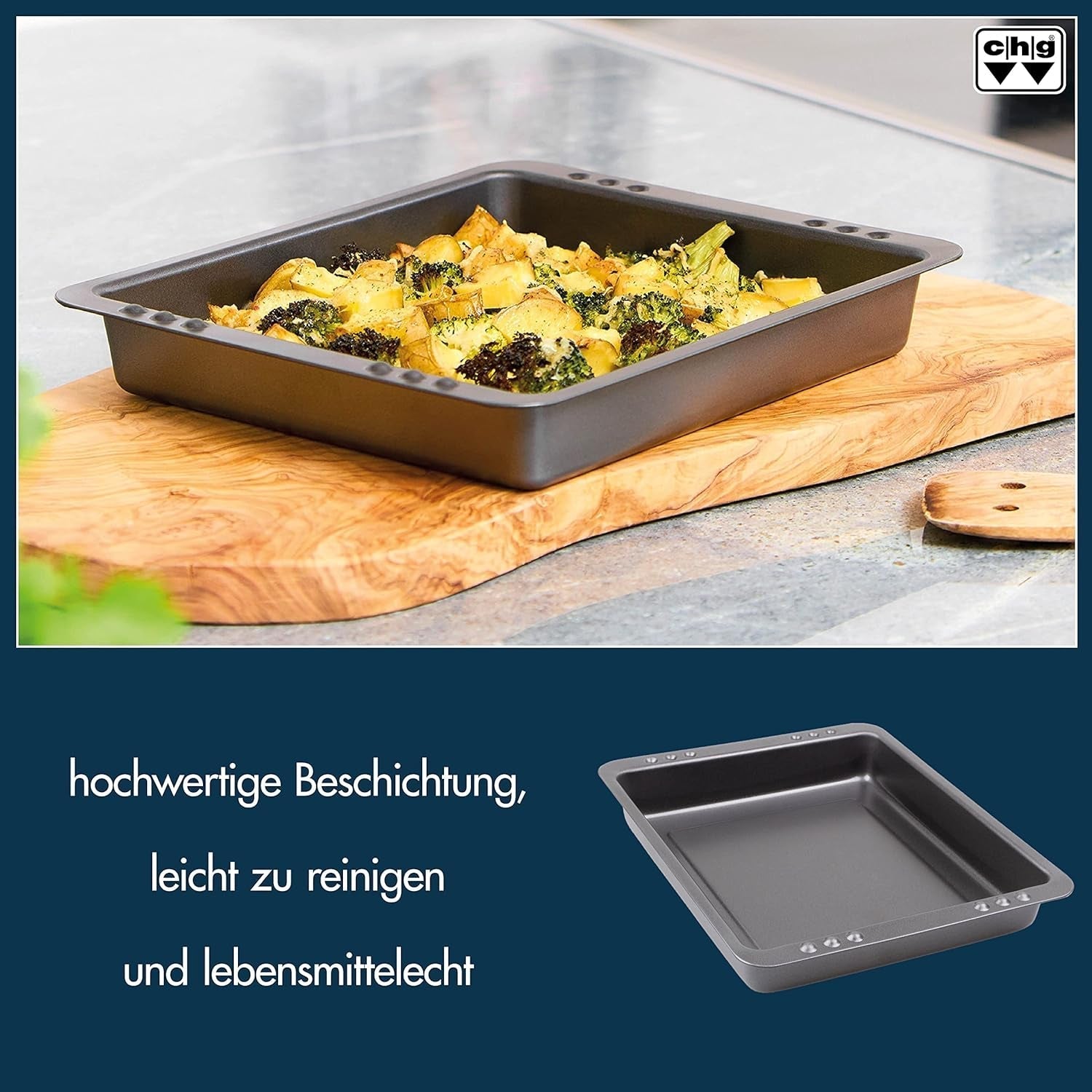 Chg Backform, ILAG Special 2-Schicht Antihaftbeschichtung, Sonstige, Jewells Ca. 28,5 x 23 x 4 cm, 9878-41, Jewells Ca. 28,5 x 23,0 x 4,0 cm Pečicí formy a plechy Naty Shop