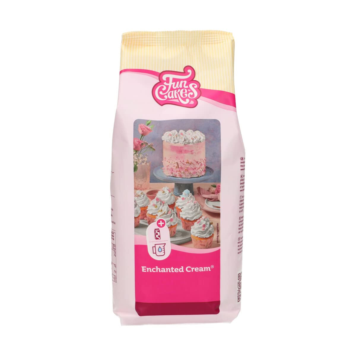 Funcakes Mix Für Enchanted Cream®: Einfach Zu Berübenende, Sehr Leichte Und Flauschige Schneeweiße Creme, Perfekt Zum Füllen Und Abdecken Von Kuchen Oder Als Belag Für Cupcakes, Halal., 900 G Směs na pečení a vaření Naty G Shop 900 Balení