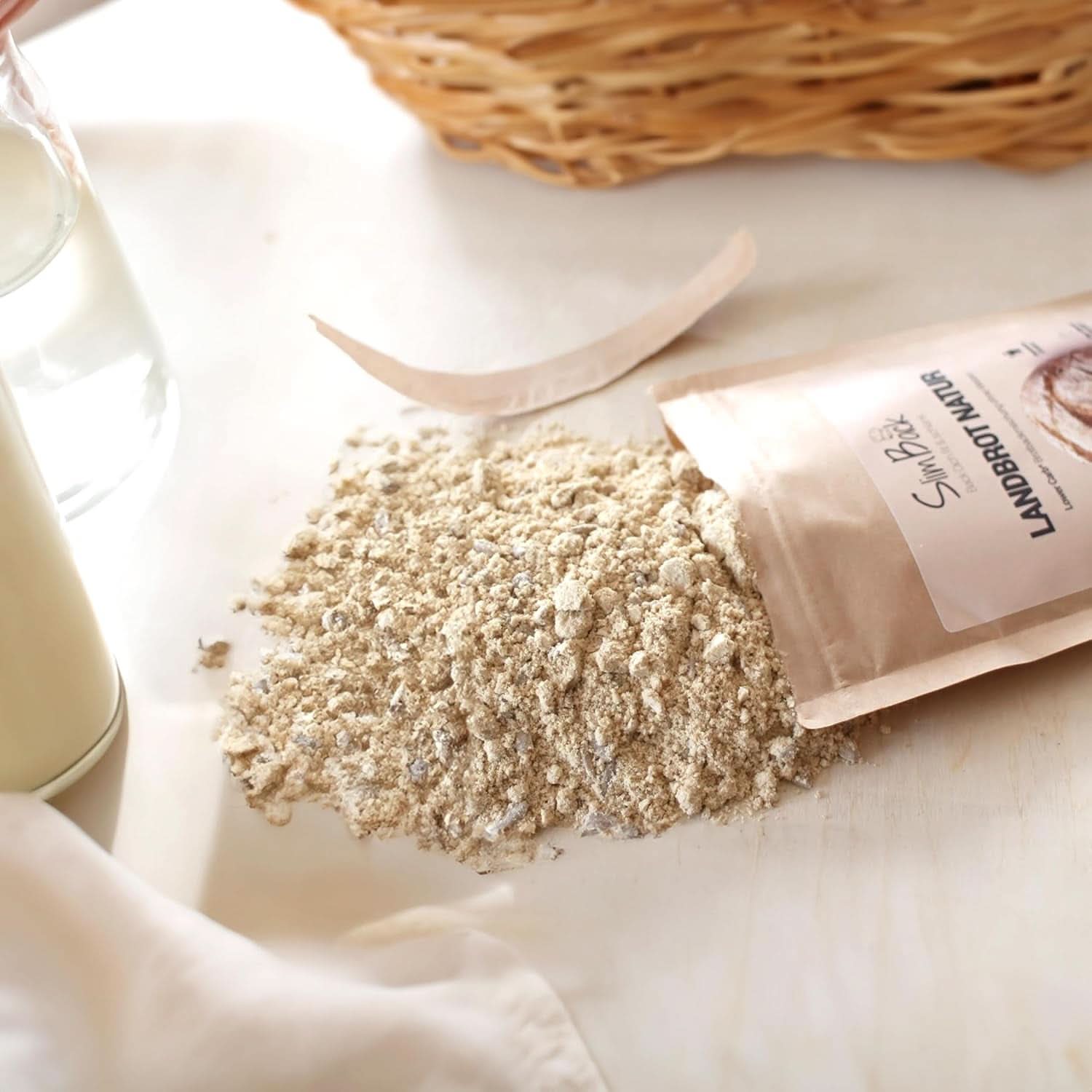 SMĚS CHLEBA S NÍZKÝM CARB, keto, veganský a bezlepkový proteinový chléb alternativa bez sóji a obilovin Naty Shop Kitchen