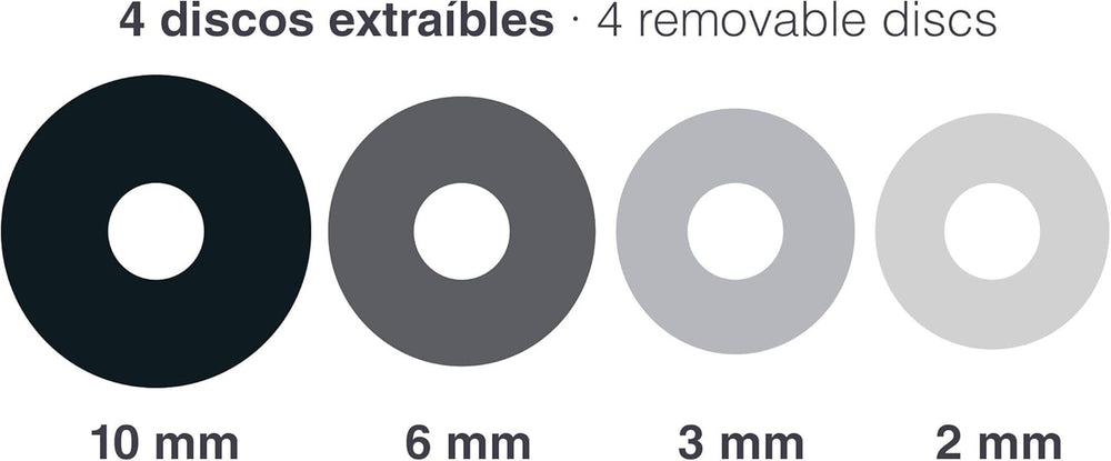 - 67143 - Amasar Küchenroller, 4 abnehmbare Scheiben, Edelstahl, gravierte Messzeichen, Alle Masse, 41,5 cm, Spülmaschinenfreundlich, Grau