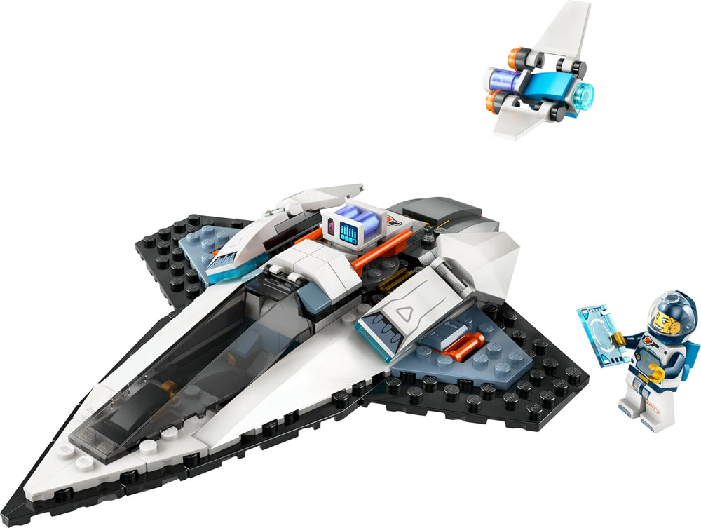 LEGO City Raumschiff, Weltraum-Spielzeug s raketoplánem pro děti v Baen, Jungen und Mädchen ab 6 Jahren, Set s astronautem-figurka 60430