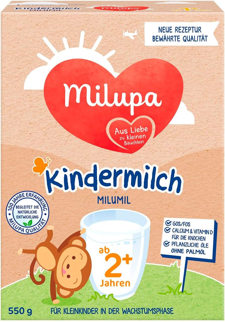 Milupa Mléko pro děti Milumil 1 plus - od 1 roku - pro malé děti v růstové fázi - doprovází přirozený vývoj - 5 x 550 g prášku Matka a dítě Naty Shop Milupa Milumil mléko pro děti 2+ 550 gramů