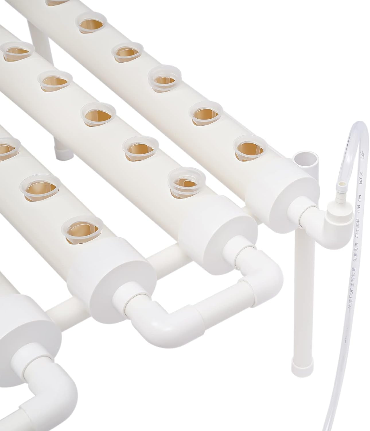 Hydroponische Systeme Grow Set Hydrokultur Rostlinná zelenina Hydroponické Pflanzen BewäSserung Systém Garten Kit Garden Tool Pflanze Sites Pěstování hydroponie Hydroponisches Anzuchtsystem 54LöCher 6Rohr