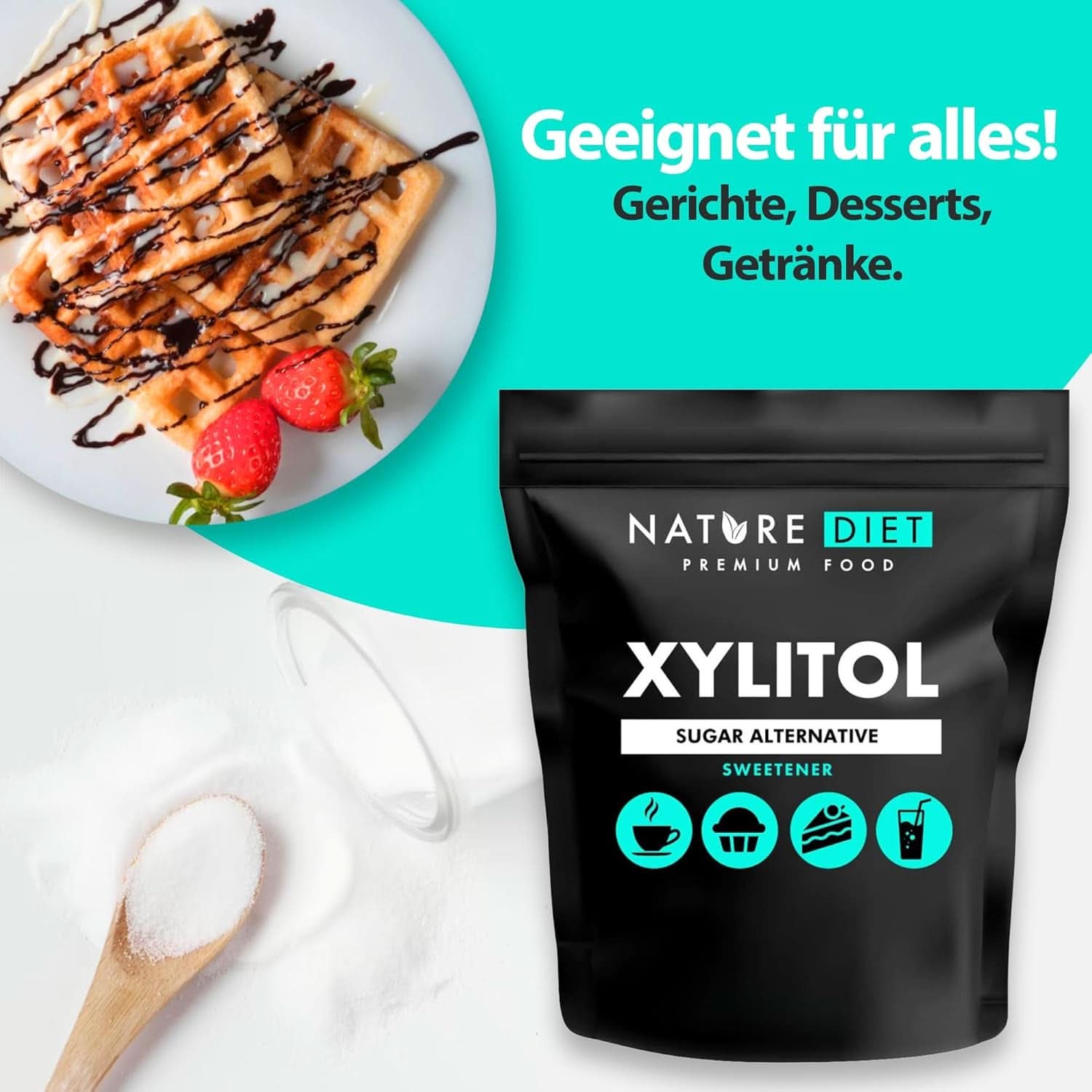 Nature Diet Xylitol, 1 kg sladidel Naty Shop
