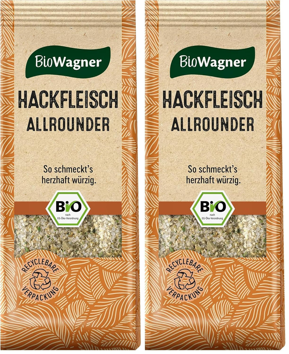 BioWagner - Bio Ras el Hanout, Gewürzmischung für Orientalische und Arabische Gerichte, ideální pro kuskus, Tajine nebo Hummus, přírodní Bio-Zutaten, recyklovatelné balení, 50 g