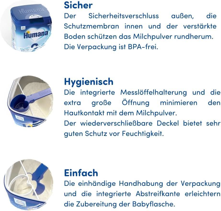 Humana PROBALANCE 2 pokračovací mléko, po 6. měsíci, 750 gramů Matka a dítě Naty Shop