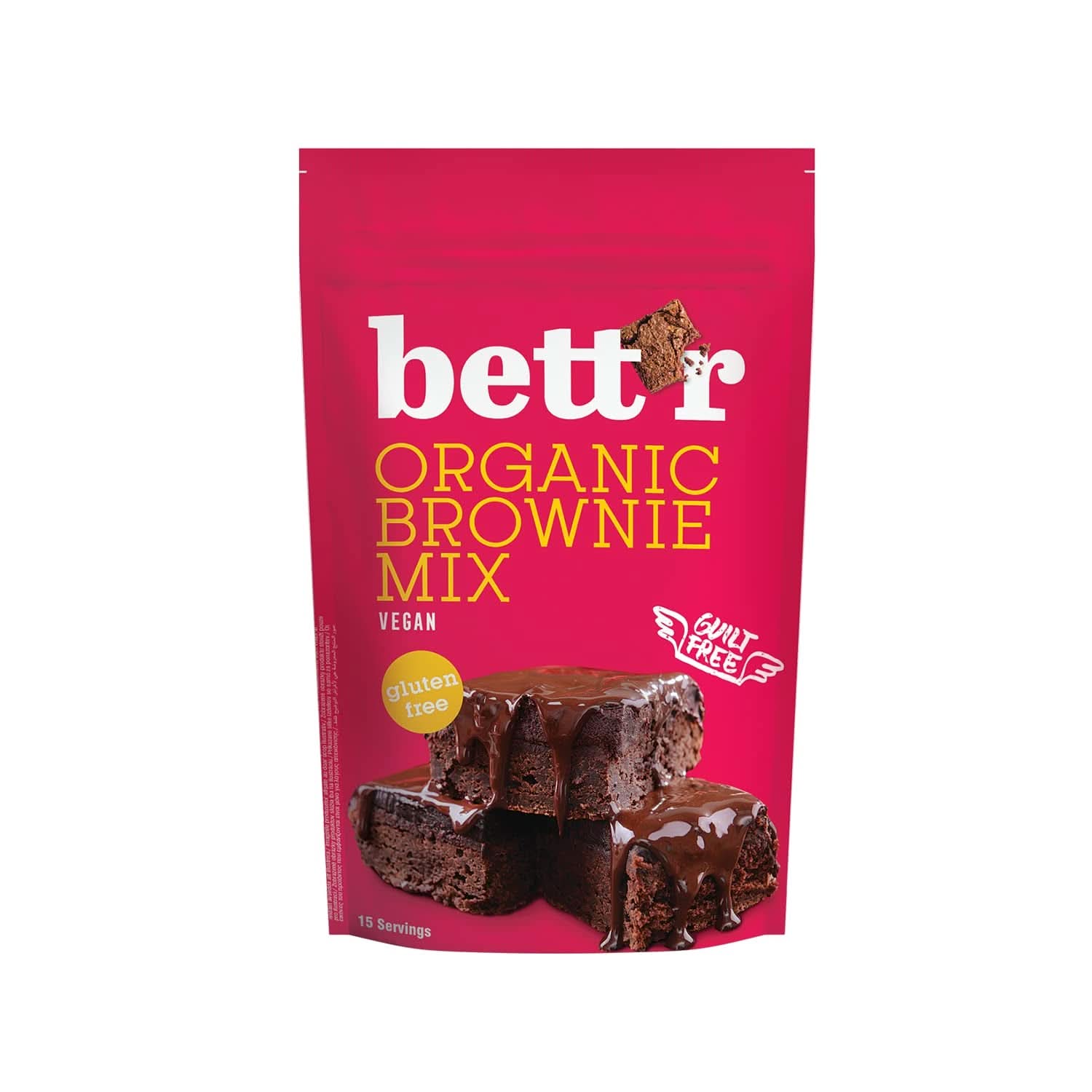 Bettr Organic Brownie Mix - Organické, veganské a bezlepkové brownies s bohatou kakaovou příchutí, 6 x 400 gramů Kitchen Naty Shop