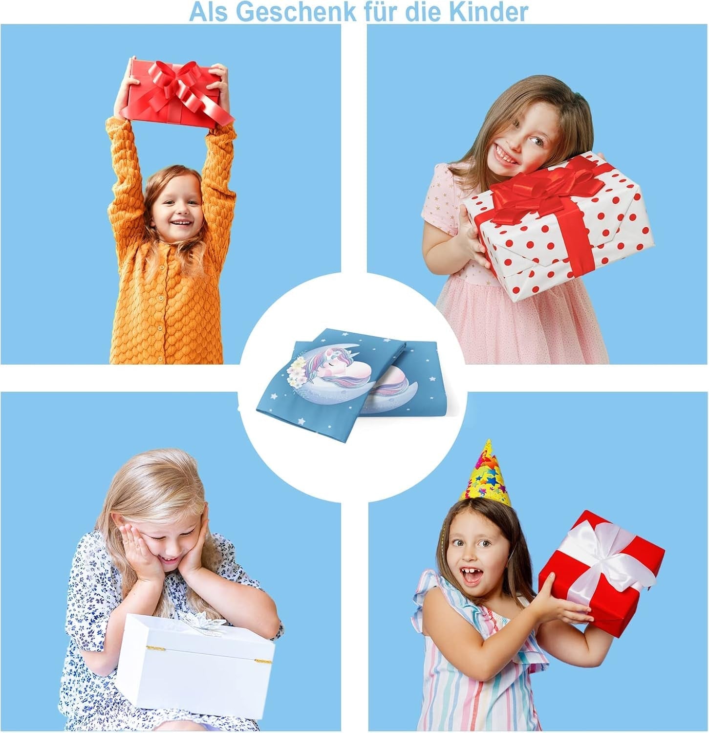 Lenjerie de pat pentru copii, Unicorn Soft, microfibre Lenjerie de pat - copii Naty Shop