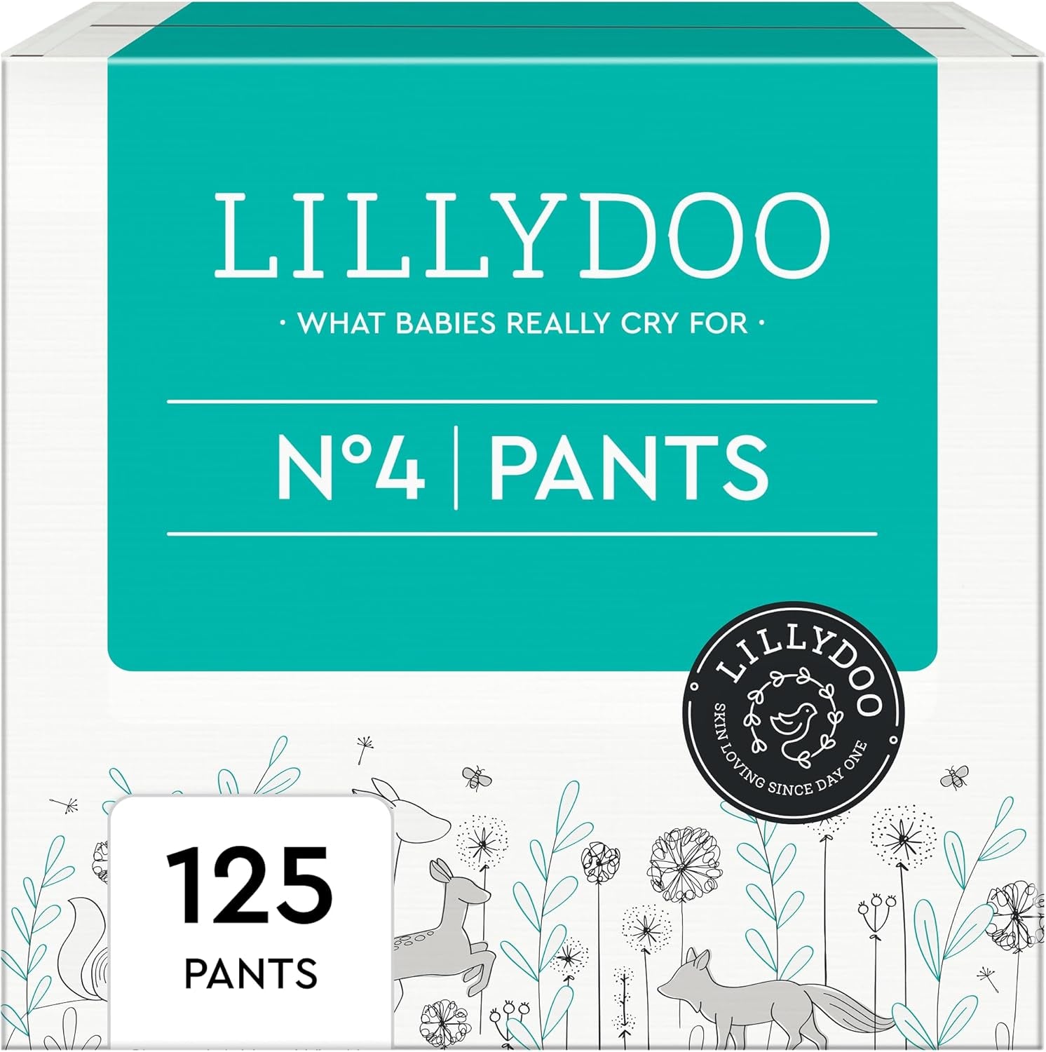 LILLYDOO Skin Friendly Pants Velikost 5 (12-17 kg) Měsíční balení (105 kusů)