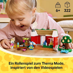 Kreativní stavebnice na hrdiny LEGO Animal Crossing Tailoring Sisters, dárek pro dívky, chlapce a fanoušky videoher od 6 let, dobrodružná sada 77055 Stavebnice Besuche den LEGO-Store