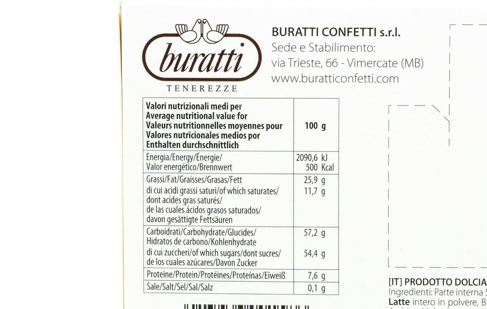 Mandle pokryté bílou čokoládou Tenerezze, 1 ks