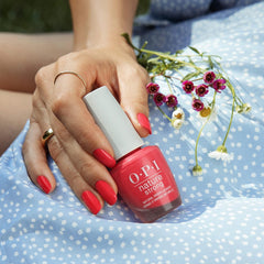 OPI Nature Strong Red and Orange Shades - dlouhotrvající lak na nehty s inovativním veganským složením s přírodními přísadami - pro zářivé nehty