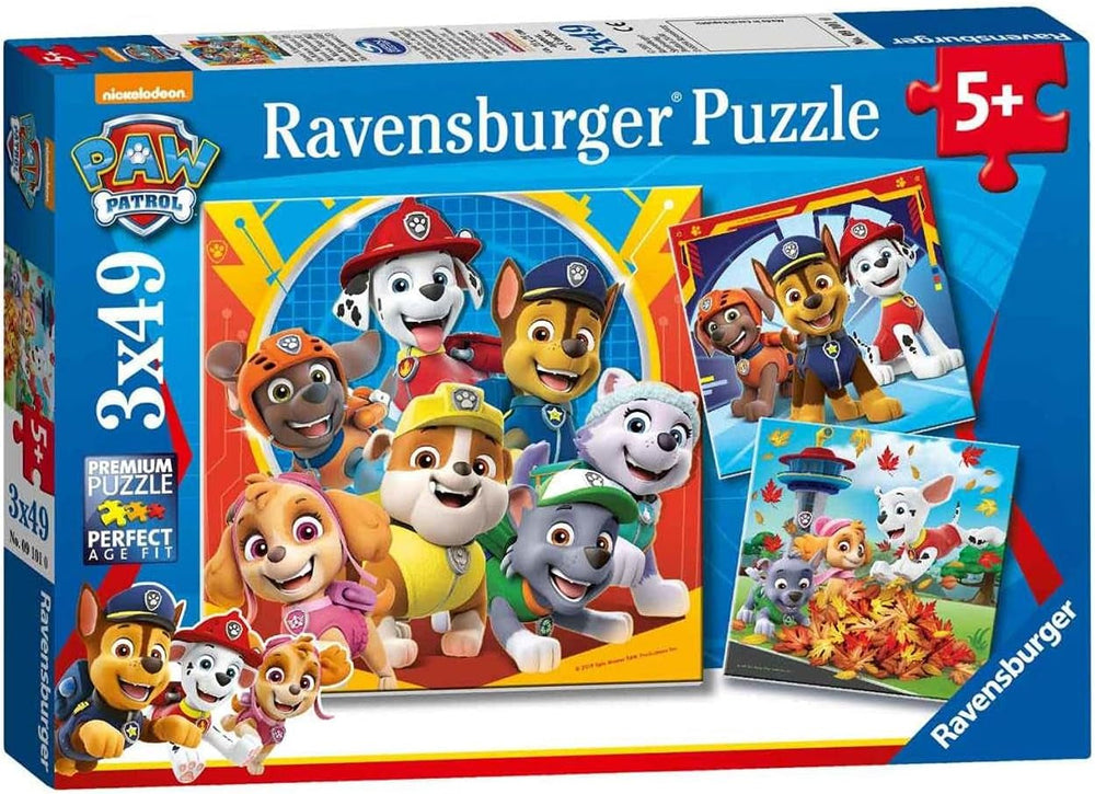 Puzzle Ravensburger pro děti 3X49 dílků - Paw Patrol - Puzzle Paw Patrol Naty Shop Single