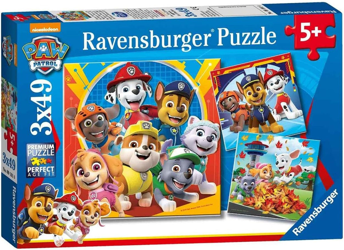 Puzzle Ravensburger pro děti 3X49 dílků - Paw Patrol - Puzzle Paw Patrol Naty Shop Single