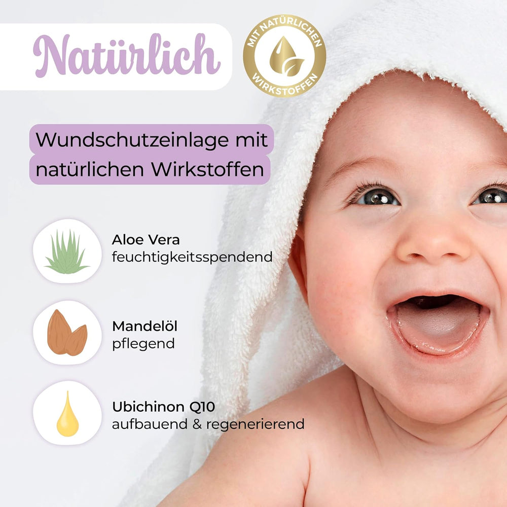 Millis Zaubertücher bei Windeldermatitis Baby, Bekannt aus "Die Höhle der Löwen", 25 Tücher (1 x 25er) s Aloe Vera, Mandelöl & Q10 - Pflegt, Schützt & dient als Wundschutz bei gereizter Haut