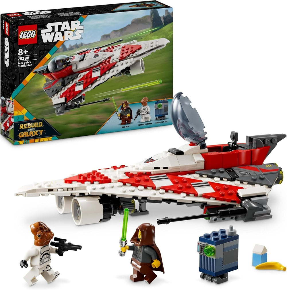 LEGO Star Wars Jedi Bobův Starfighter Stavebnice Hvězdná loď Hračka Kostky Oblíbená postava Dárek k narozeninám pro chlapce, dívky a všechny fanoušky starší 8 let 75388 Stavebnice Beuche den LEGO-Store Výchozí název