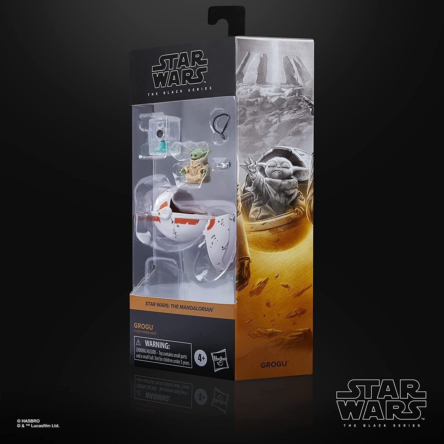 Star Wars Hasbro Black Series Grogu, Figurka Mandaloriana Zu, Vhodné pro 15cm sběratelské akční figurky, Pro děti od 4 let, Multi, F4357 Akční figurky Naty Shop