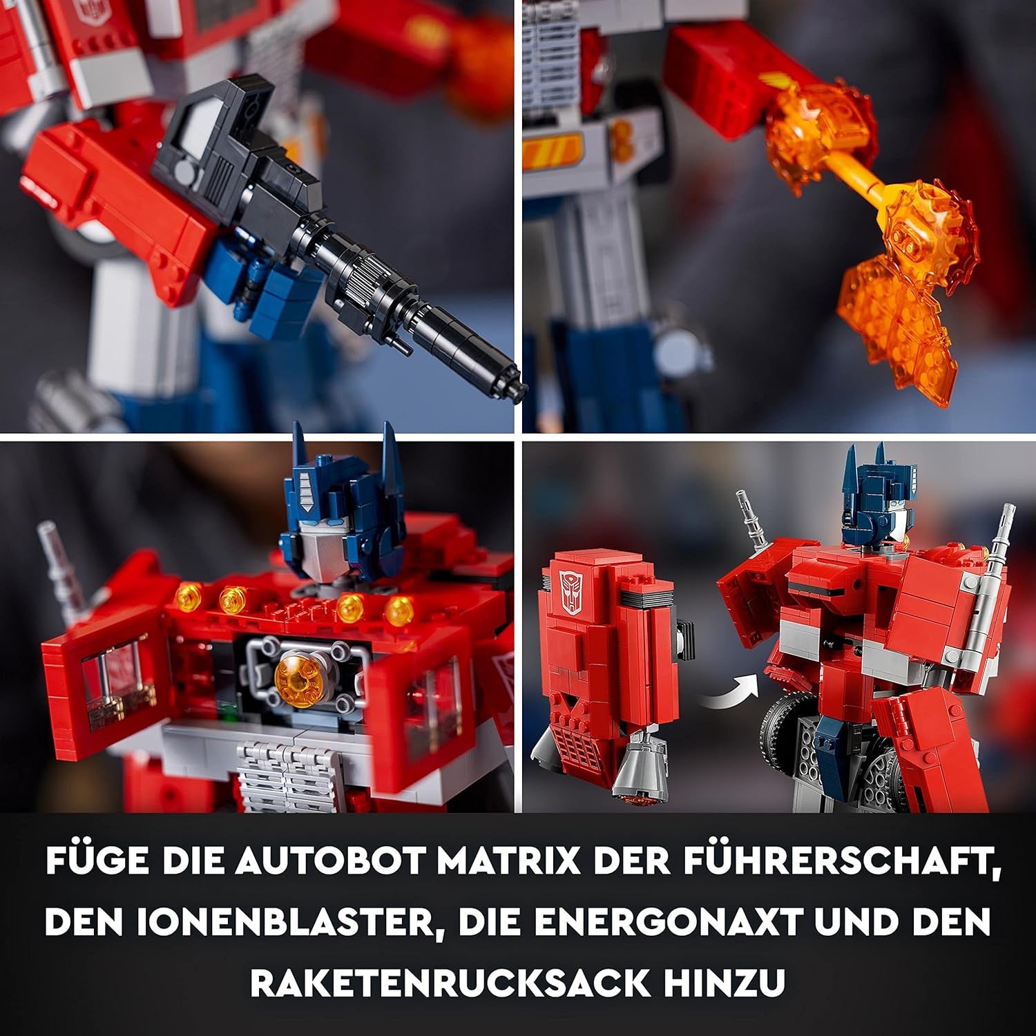 Sada LEGO 10302 Icons Optimus Prime, figurka robota a model náklaďáku 2v1, stavebnice modelu Transformers pro dospělé, dárek k narozeninám nebo k Vánocům pro muže, ženy, ona a on Stavebnice Besuche den LEGO-Store