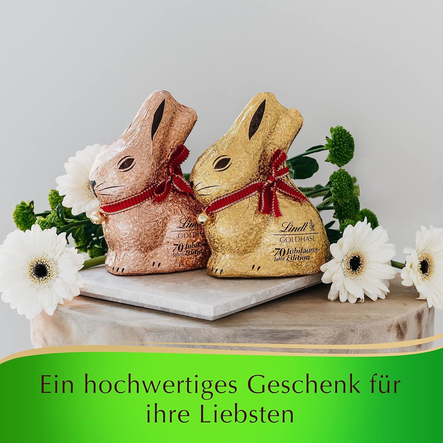 ZLATÝ ZAJÍČEK s čokoládou | 100 g ZLATÝ ZAJÍČEK | Prémiová bílá čokoláda a čokoláda GOLDEN BUNNY Glamour Gold Edition | 100 g ZLATÝ ZAJÍČEK