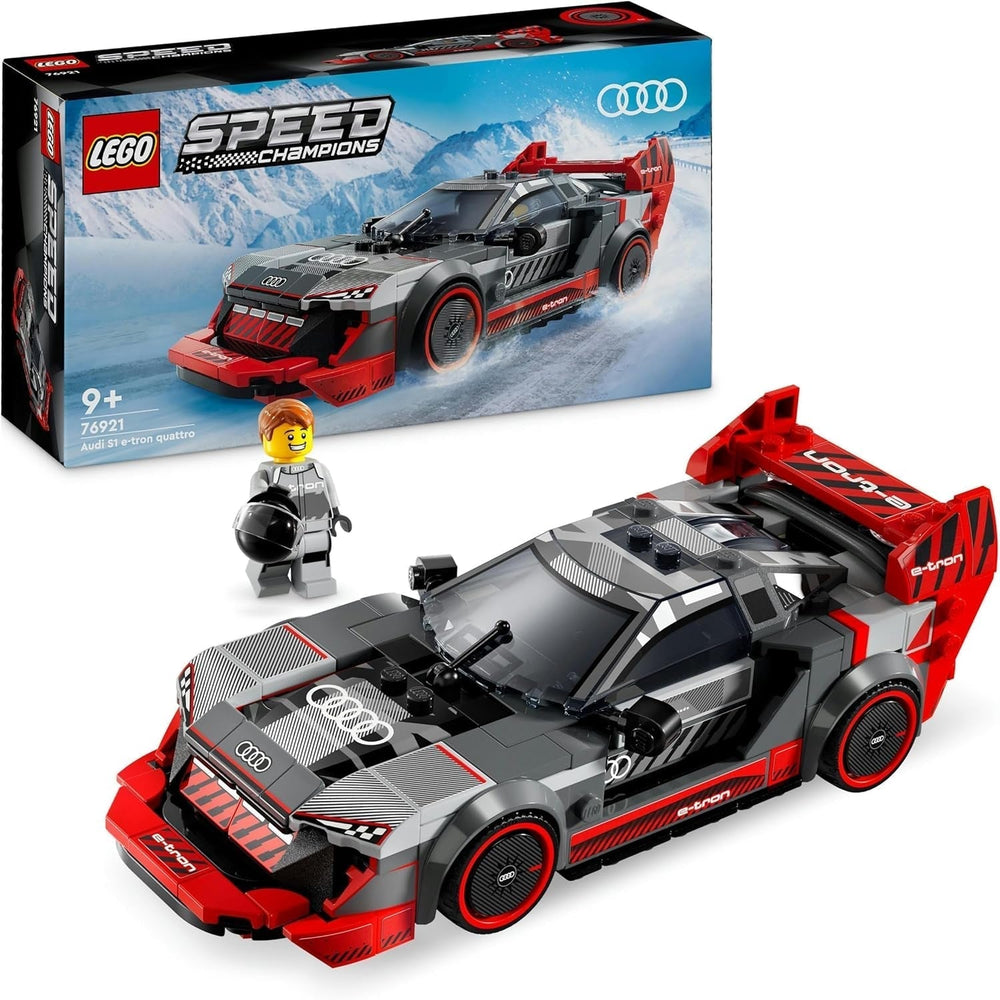 LEGO Speed Champions Audi S1 E-Tron Quattro závodní sada aut s hračkami na stavbu, hraním a vystavením, model auta pro děti, dárek pro 9leté chlapce a dívky 76921 Stavebnice Besuche den LEGO-Store Single