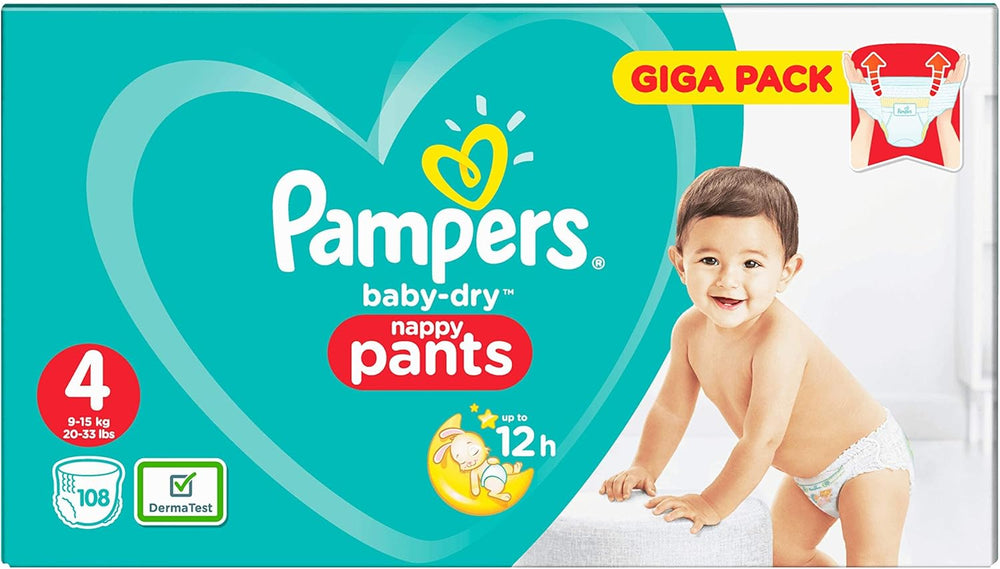 Plenky Pampers 81657566 Baby-Dry Pants, bílé