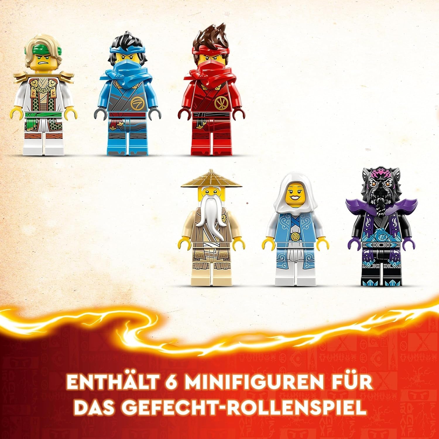 LEGO NINJAGO Dračí kámen chrámový dračí hračka se 6 figurkami nindžů, velká sada na sestavení, hraní a vystavení, dárek k narozeninám pro chlapce a dívky 13+ 71819 Stavebnice Besuche den LEGO-Store
