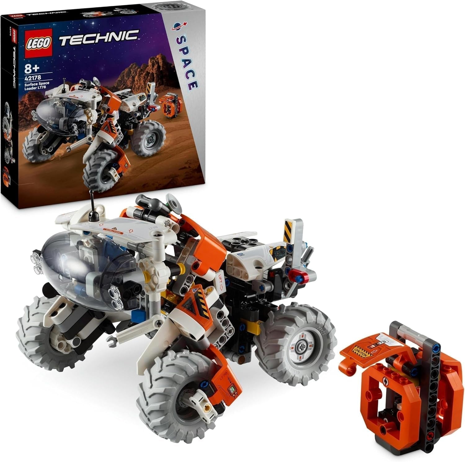 LEGO Technic LT78 Vesmírné dopravní vozidlo, Vesmírná stavebnice pro průzkumné výlety a vesmírná dobrodružství, Nápaditý herní zážitek pro chlapce a dívky, Dárek pro děti starší 8 let 42178 Stavebnice Besuche den LEGO-Store Single