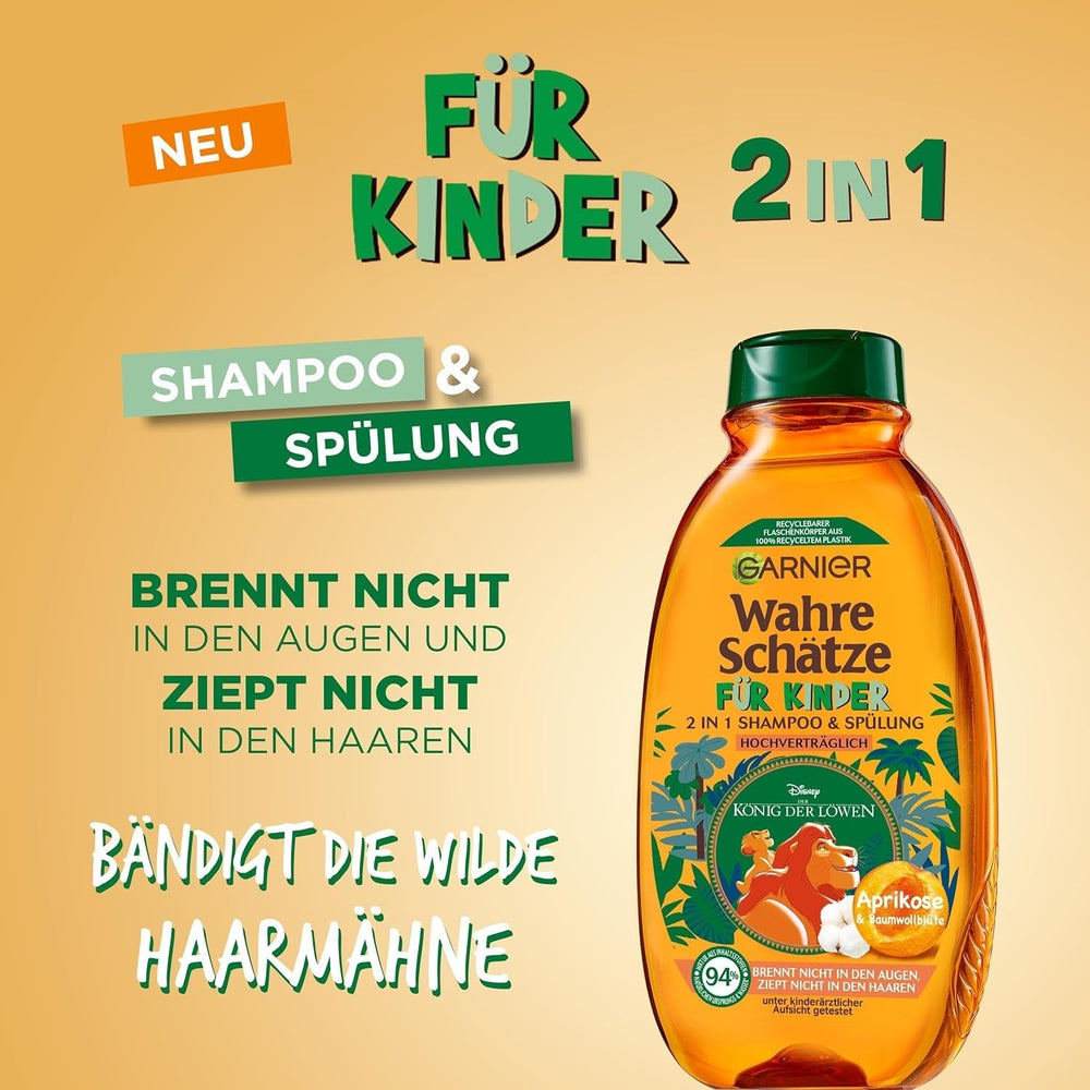 Garnier Šampon pro děti, pro citlivé vlasy a snadné rozčesávání, s květy meruňky a bavlny Garnier Sprcha a vana